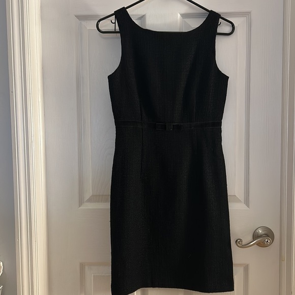 GAP black sleeveless dress size 1 with bow - Picture 3 of 10